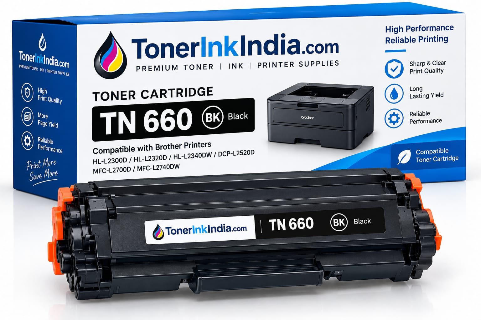 TN-660 Compatible High Yield Toner Cartridge